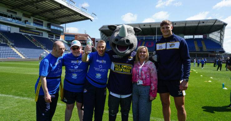 Chadwick Lawrence supports the Leeds Rhinos Foundation and Aspire at their Tag Rugby Day